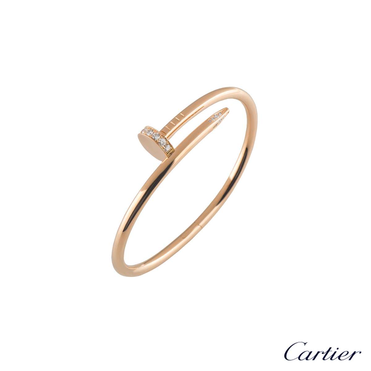 Cartier Rose Gold Diamond Juste Un Clou 